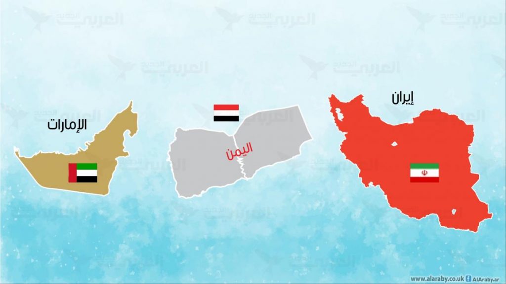 تقاسم اليمن بين الإمارات وإيران