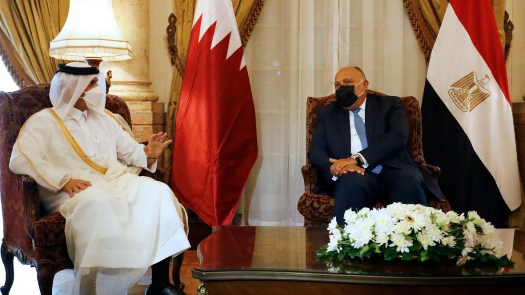 وزير الخارجية المصري يحمل رسالة من السيسي إلى أمير قطر