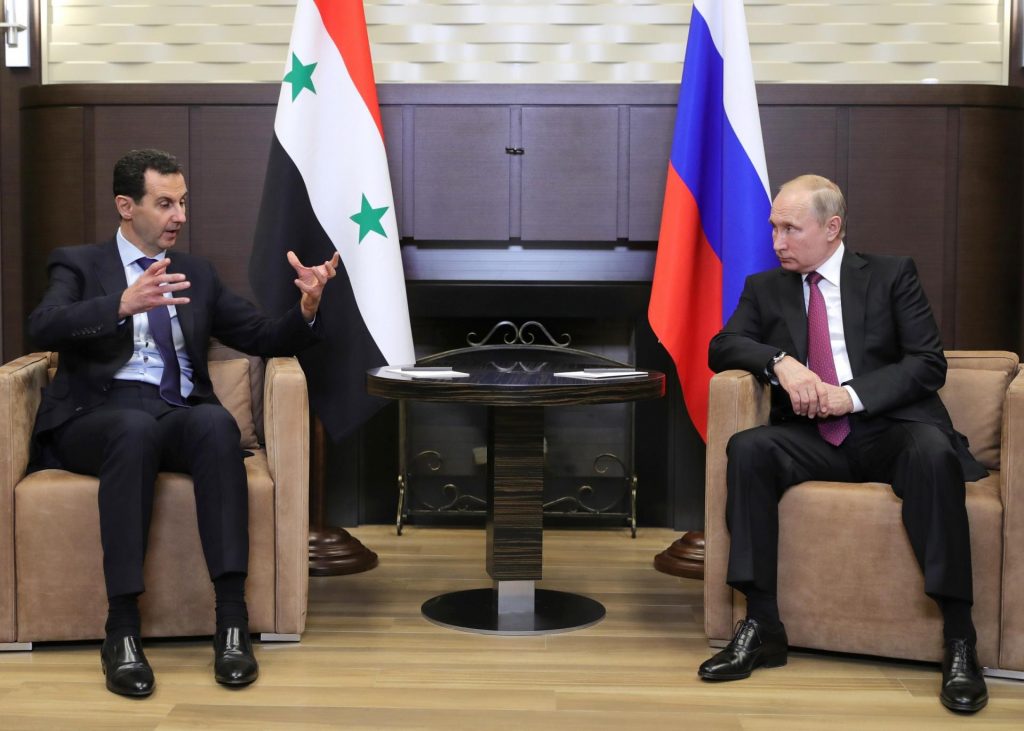 بوتين يجتمع مع بشار الأسد في موسكو