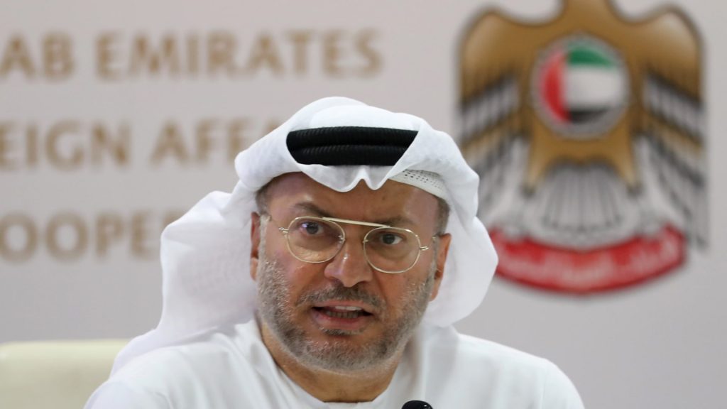 قرقاش: الإمارات سترسل وفدا إلى إيران قريبا