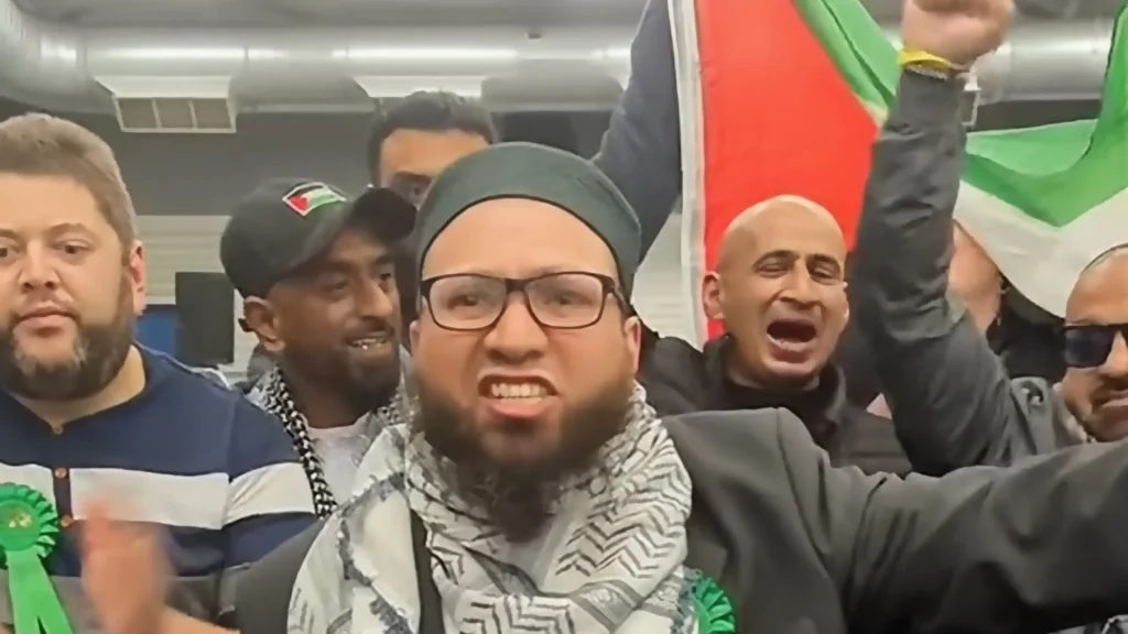 مرشح بريطاني يهتف لغزة بعد فوزه بانتخابات محلية
