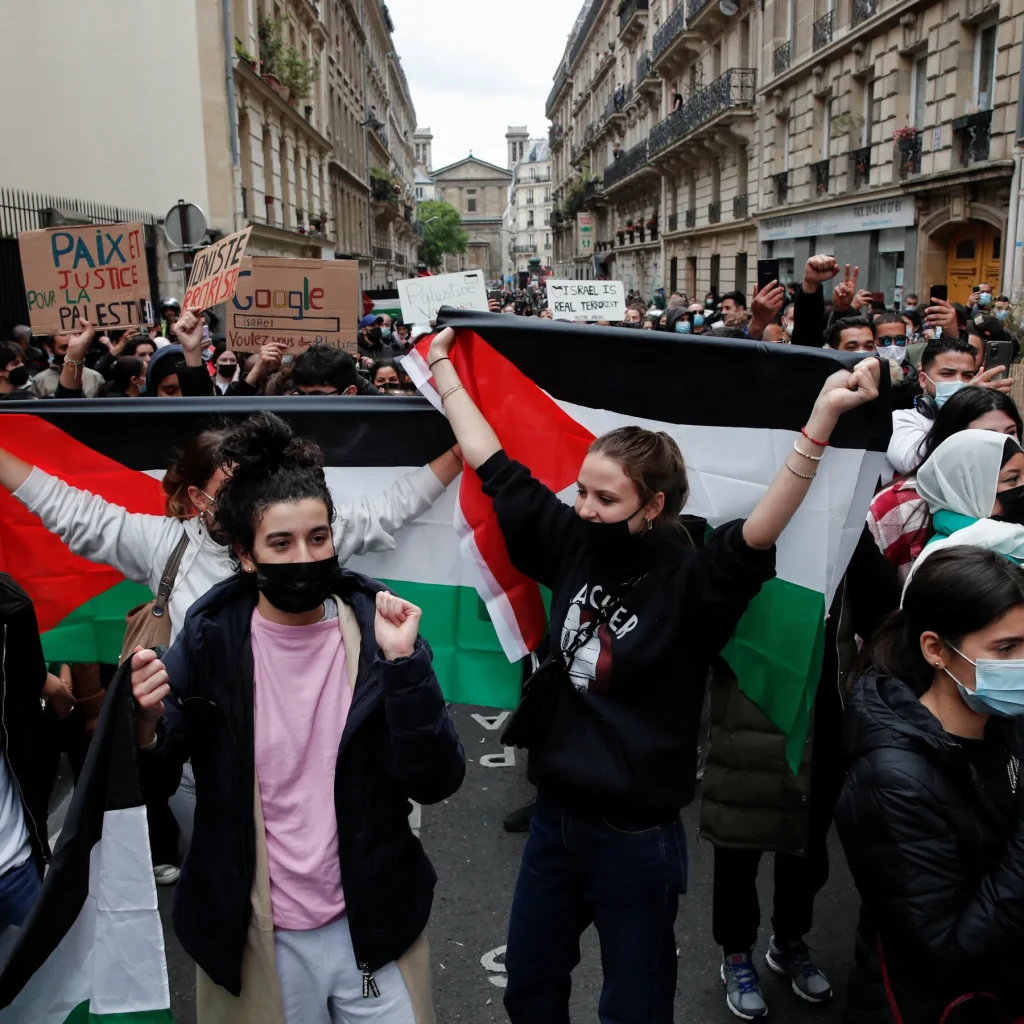 استمرار المظاهرات العربية والغربية المؤيدة لفلسطين