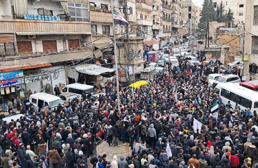 مظاهرات سورية من درعا إلى حمص والسويداء تضامنا مع غزة